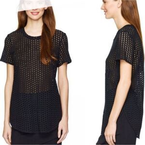 Aritzia WILFRED Capucine  Eyelet T-Shirt Size XS